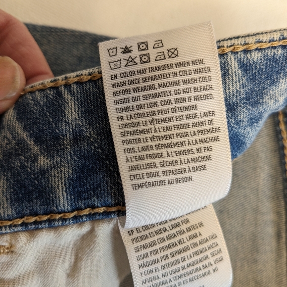 American Eagle Jeggings Women's Denim Jeans size 4 Distressed High Rise M-1 - Picture 7 of 11